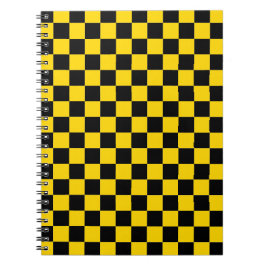Caderno Espiral Foto espiral de padrão de caixa quadrada preta e D