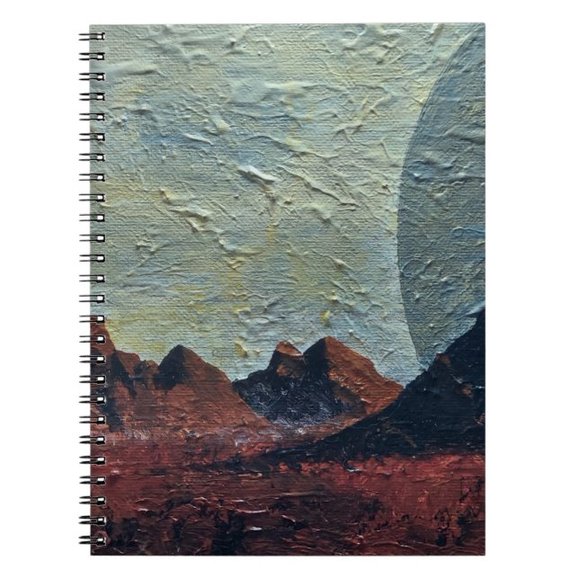 Caderno Espiral Foto espiral - Design do notebook Red Planet (Frente)