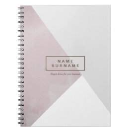 Caderno Espiral Foto Espiral Minúscula Minúscula Rosa Moderna