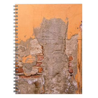 CADERNO ESPIRAL FOTO FECHADA DE LARANJA E PINTURA DE PAREDE DE CIN