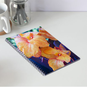 Caderno Espiral Foto Floral do Orange Canna Lily