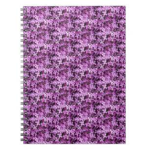 Caderno Espiral Foto Lilac Meia gota em rolos