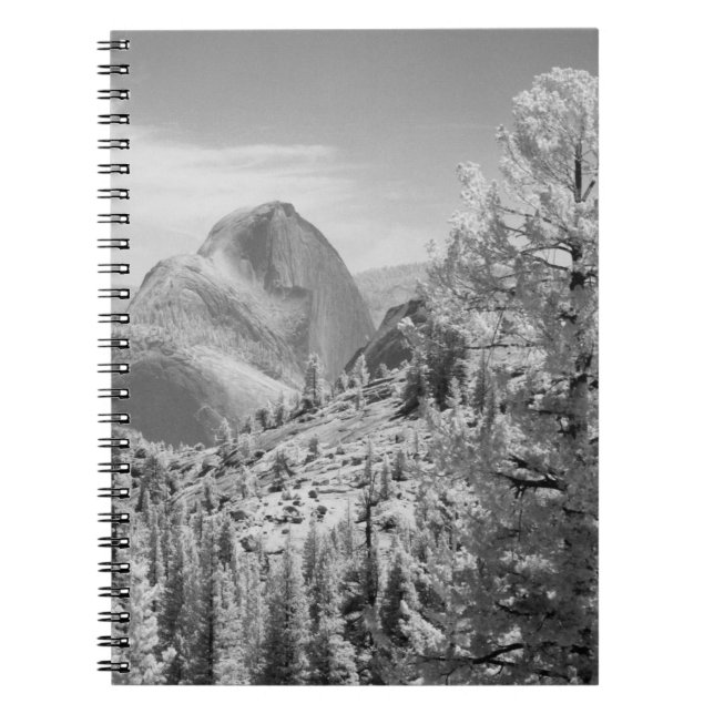 Caderno Espiral Foto no infravermelho no lado leste do Yosemite Na (Frente)