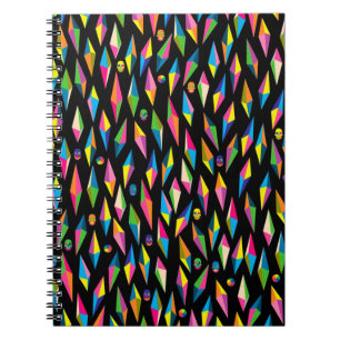 Caderno Espiral Foto: Notebook/Abstrato Diamond Shapes and Skulls