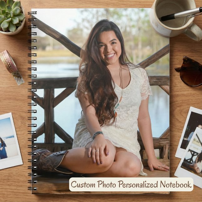 Caderno Espiral Foto personalizada (Custom Photo Personalized Notebook.  Just add your own photo!)