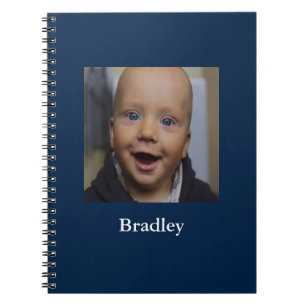 Caderno Espiral Foto personalizada de bebê