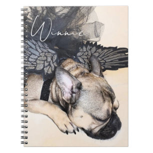 Caderno Espiral Foto personalizada do cão Pet Lover