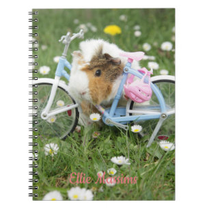 Caderno Espiral Foto personalizada/engraçada da cobaia