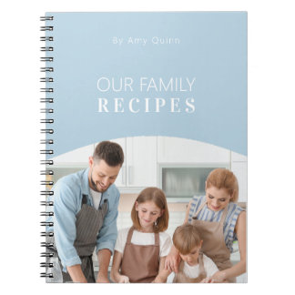 Caderno Espiral Foto Personalizada Minimalista Moderna com Textos 