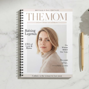 Caderno Espiral Foto Personalizada para Mamãe – Dia das Mães Perso
