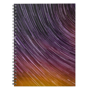 Caderno Espiral Foto Timedse do céu estrelado
