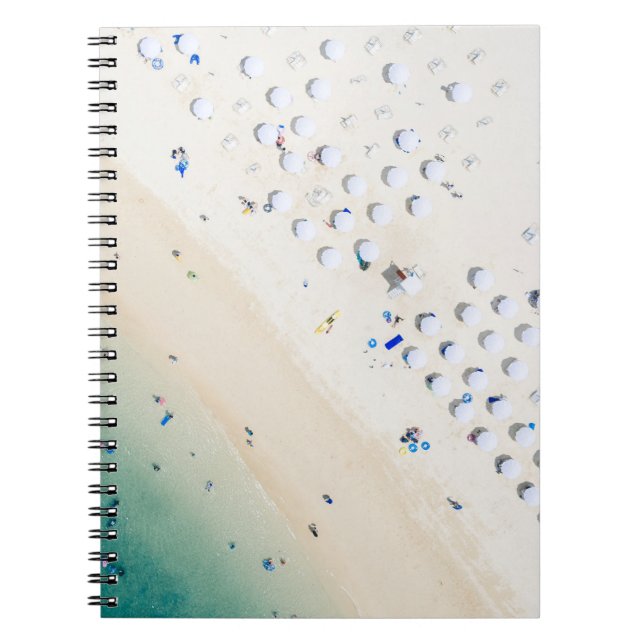 Caderno Espiral Fotografia aérea da costa (Frente)