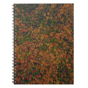 Caderno Espiral Fotografia aérea da floresta