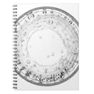 Caderno Espiral Fotografia aproximada da bolha de água