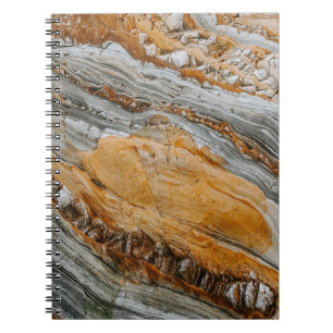 Caderno Espiral Fotografia aproximada das cinzas e das pedras lara