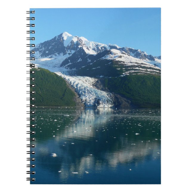 Caderno Espiral Fotografia de College Fjord II, Alasca, Linda (Frente)