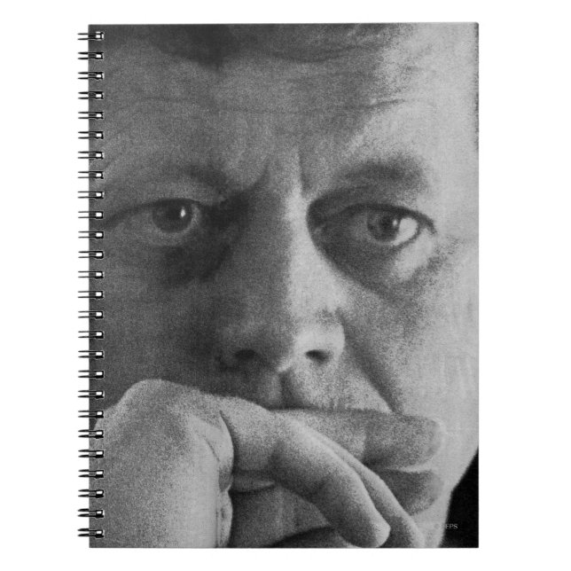 Caderno Espiral Fotografia de John F. Kennedy (Frente)