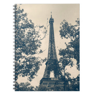 Caderno Espiral Fotografia de Kelly Nickels / Torre Eiffel
