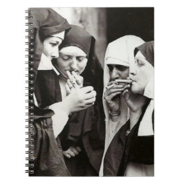 Caderno Espiral Fotografia de Vintage de Freiras