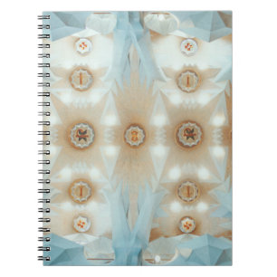 Caderno Espiral Fotografia do caleidoscópio no teto