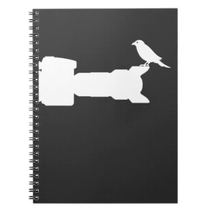 Caderno Espiral Fotografia do Câmera Fotografador de Pássaros Fo