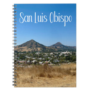 Caderno Espiral Fotografia do Terrace Hill em San Luis Obispo