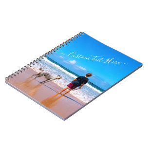 Caderno Espiral Fotografia e texto personalizados - seu próprio D