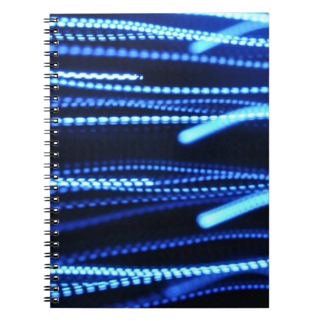 Caderno Espiral Fotografia macro das luzes (Frente)