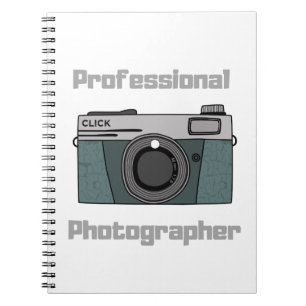 Caderno Espiral Fotógrafo Profissional