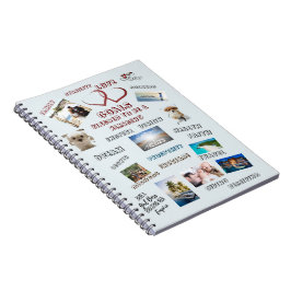 Caderno Espiral Fotos de Colagem do Quadro de Visão de Metas Inspi