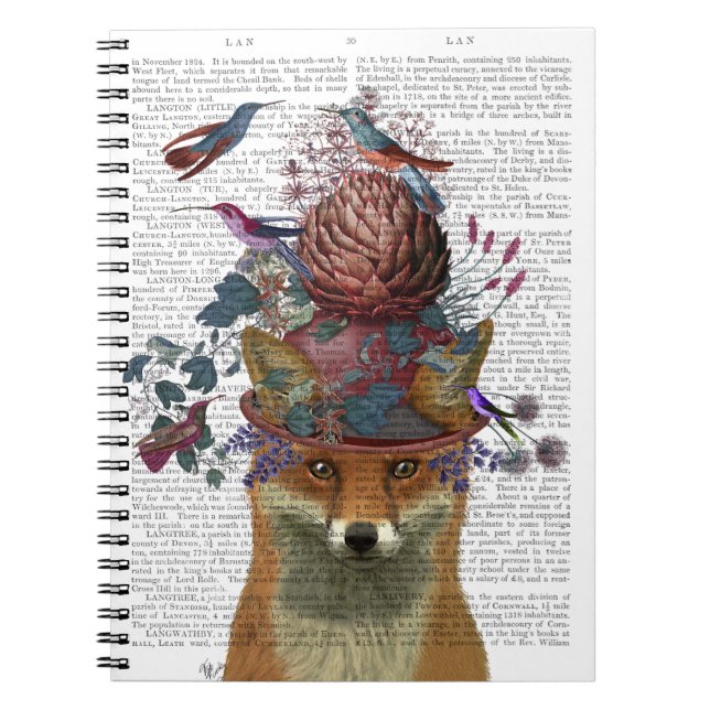 Caderno Espiral Fox Birdkeeper com Artichoke (Frente)