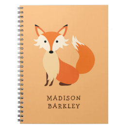 Caderno Espiral Fox Kid's Cute Woodland Animal