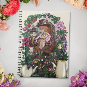 Caderno Espiral Fox Mad Hatter Alice no País das Maravilhas
