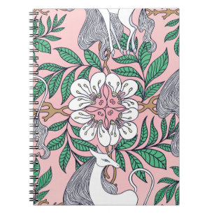 Caderno Espiral Fox Pattern: Whimsical Vintage Invisível