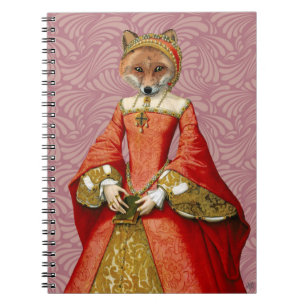 Caderno Espiral Fox Queen