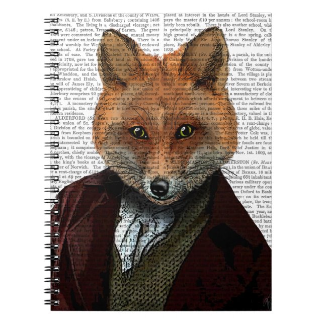 Caderno Espiral Fox Retrato 2 (Frente)