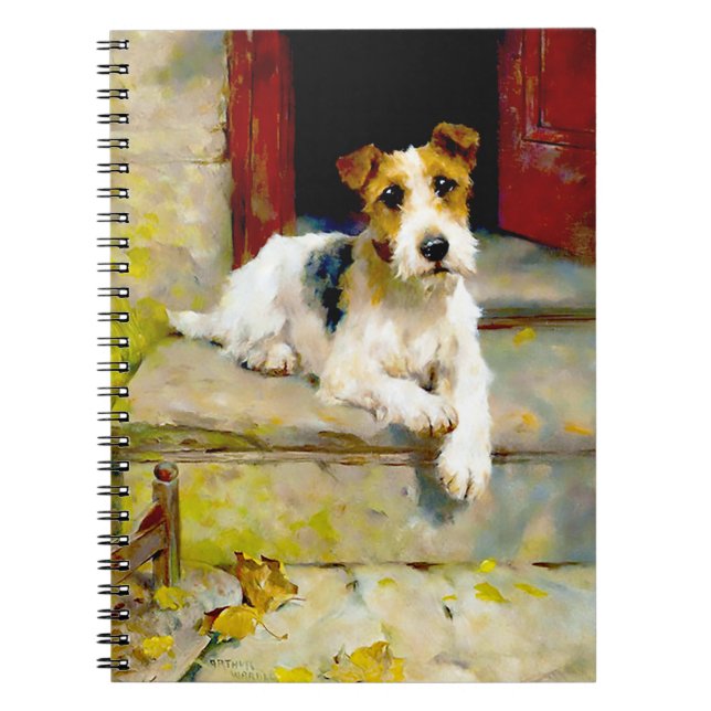 Caderno Espiral Fox Terrier por Arthur Wardle (Frente)