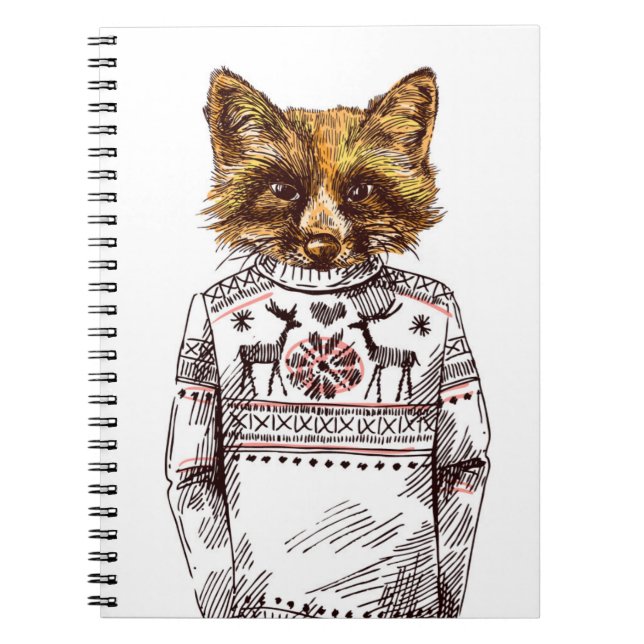 Caderno Espiral Fox vestido Foxy (Frente)