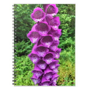 Caderno Espiral Foxglove Flowers, Oregon