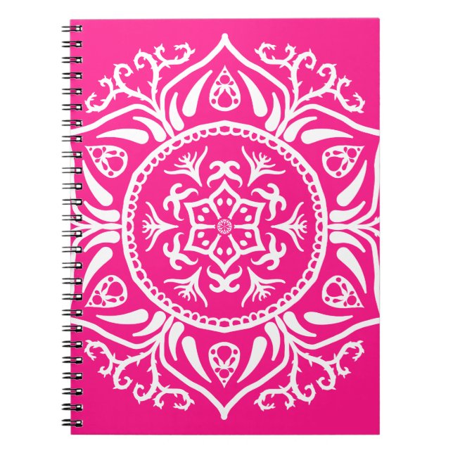Caderno Espiral Foxglove Mandala (Frente)