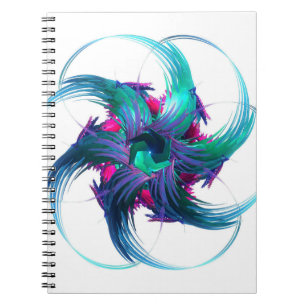 Caderno Espiral Fractal Fantasy Nança Notebook Espiral
