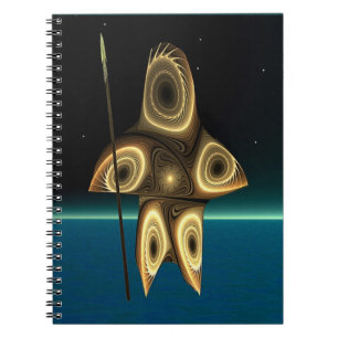 Caderno Espiral Fractal Inuit Hunter