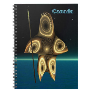 Caderno Espiral Fractal Inuit Hunter
