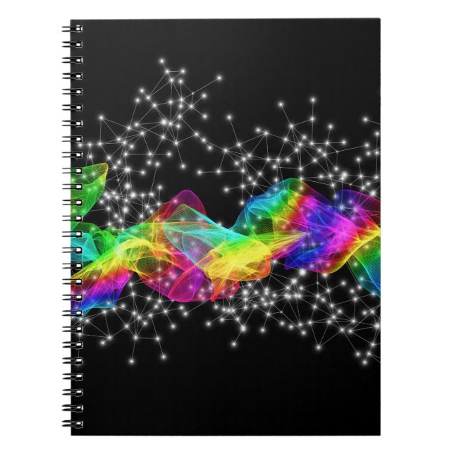 Caderno Espiral Fractal Light Design (Frente)