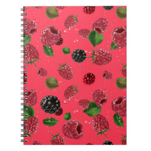 Caderno Espiral Framboesa