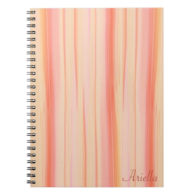 Caderno Espiral Framboesa de laranja (Frente)