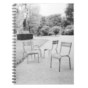 Caderno Espiral FRANÇA, Paris: Estátua dos Jardins do Luxemburgo