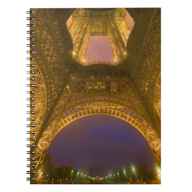 Caderno Espiral França, Paris. Torre Eiffel iluminada às 2 (Frente)