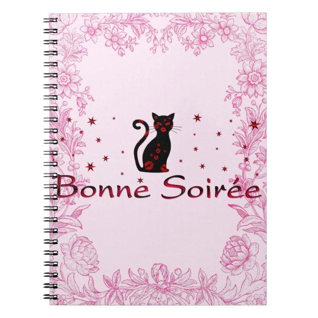Caderno Espiral Francês:Bona Soiree Notebook (Frente)