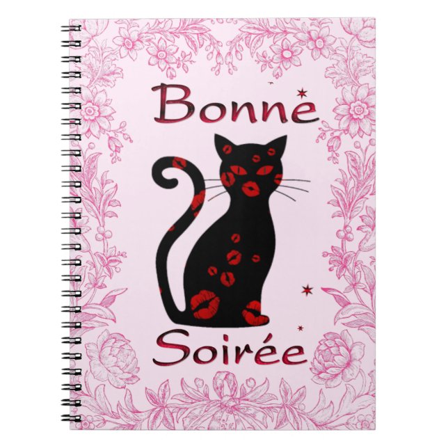 Caderno Espiral Francês:Bona Soiree Notebook (Frente)